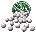 Golf Ball Basket Tipped Over