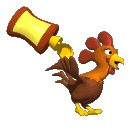 Rooster Chased by BBQ